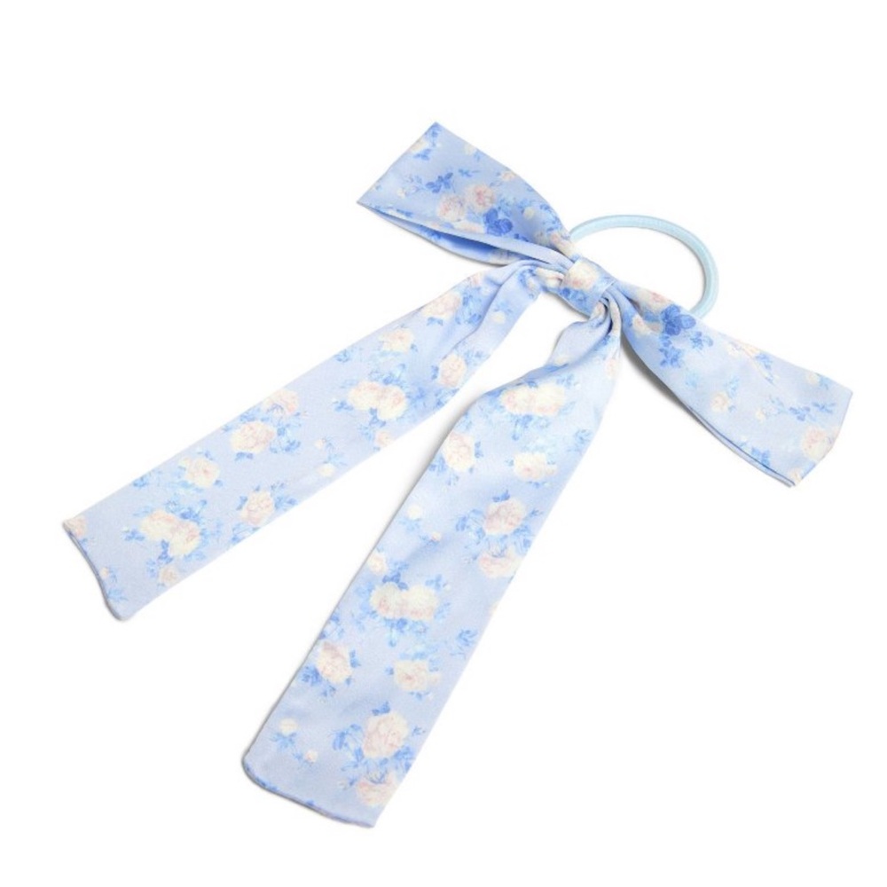 Goody x LoveShackFancy Blue Floral Bow Elastic - Picture 5 of 12